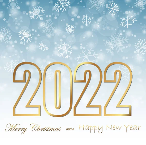 Háttér Ősz Üdvözlet Karácsony Újév 2022 — Stock Vector