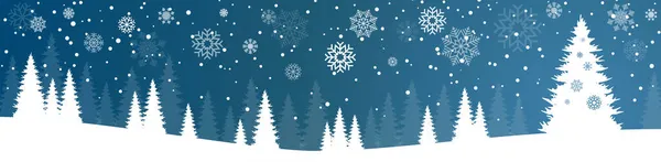 Eps 10ベクトルファイル雪のフィールド 落下フレークと色の背景とクリスマスの時間の自然の風景の背景を示しています — ストックベクタ