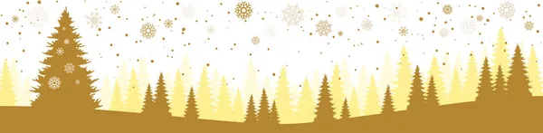Eps Vektorový Soubor Zobrazující Vánoční Čas Příroda Krajina Pozadí Sněhem — Stockový vektor