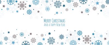 EPS 10 vektör arkaplan dosyası Noel zamanı kar tanelerinin üstte ve altta xmas ve yeni yıl kutlamaları ile birlikte düştüğünü gösteriyor