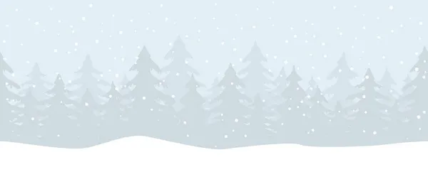 Eps Vector Illustratie Tonen Kerst Tijd Natuur Landschap Achtergrond Met — Stockvector