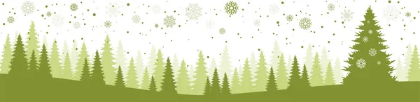 Eps Векторный Файл Показывающий Время Рождества Природный Пейзаж Фон Снежными — стоковый вектор