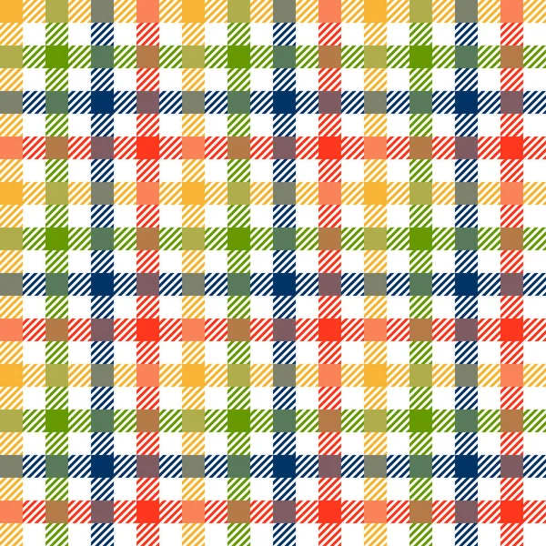 Checkered Tablecloths Pattern Colorful Endlessly — Stock Vector