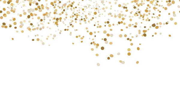 Eps Vector Illustration Seamless Background Golden Color Confetti Wedding Sevester — 스톡 벡터