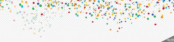 Eps Illustratie Naadloze Achtergrond Met Verschillende Gekleurde Confetti Voor Party — Stockvector