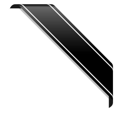 Beyaz arkaplanda siyah farkındalık pankartıyla yas tutma kavramını betimler