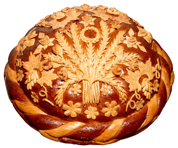 Украинский праздничный хлеб — стоковое фото