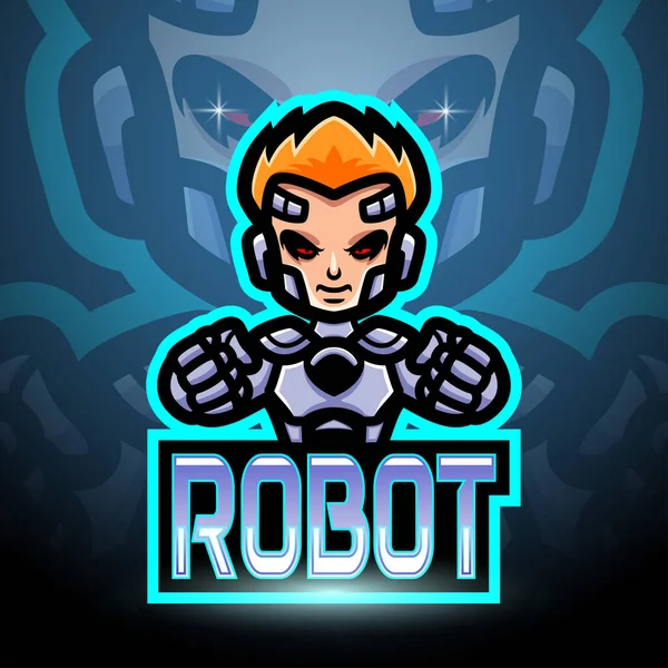 Дизайн Логотипа Robot Esport — стоковый вектор