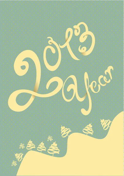 Šťastný rok 2013 ilustrace — Stockový vektor