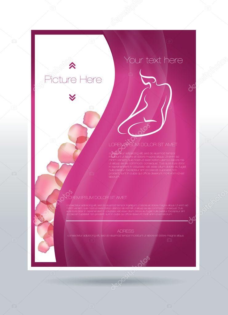Beauty style flyer design