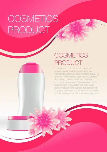 Cosmetische flyer — Stockvector