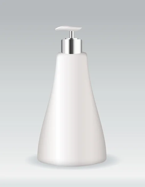 Kosmetiska flaska för tvål eller gel — Stock vektor