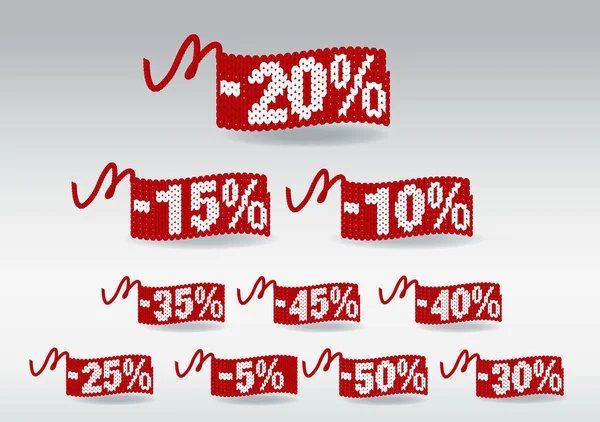 Rabatt-Preisschilder — Stockvektor