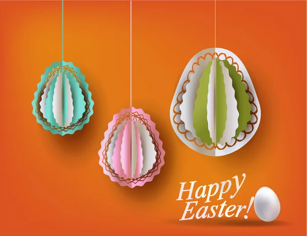 Decoración huevos de Pascua — Vector de stock