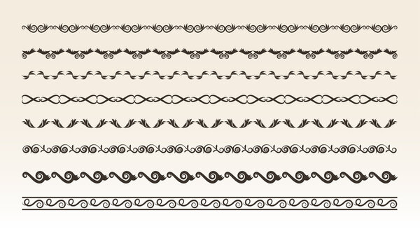Decorative border elements for design