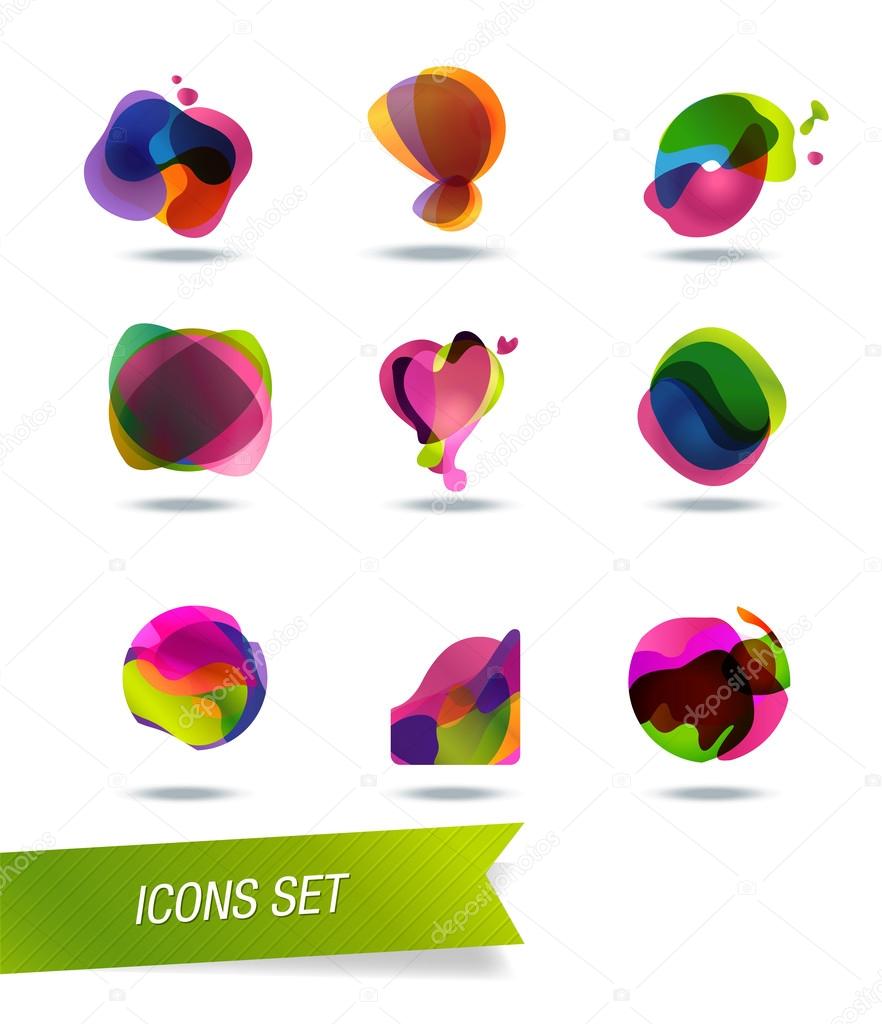 Abstract shape icons
