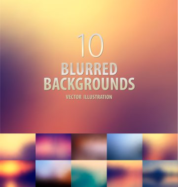 Abstract colorful blurred background clipart