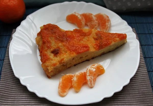 Aprikosenkuchen — Stockfoto