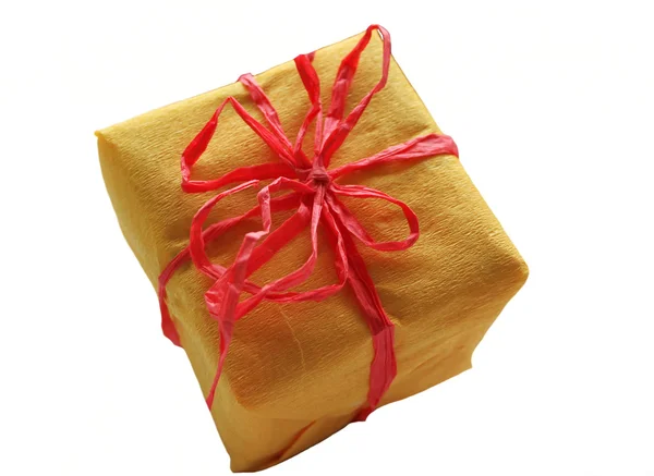 Yellow present — Stock Photo, Image