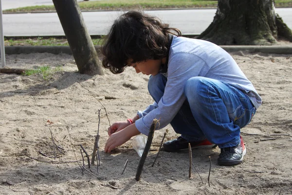 公園で — ストック写真