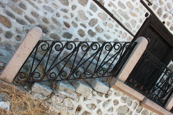 Metal banister — Stock Photo, Image