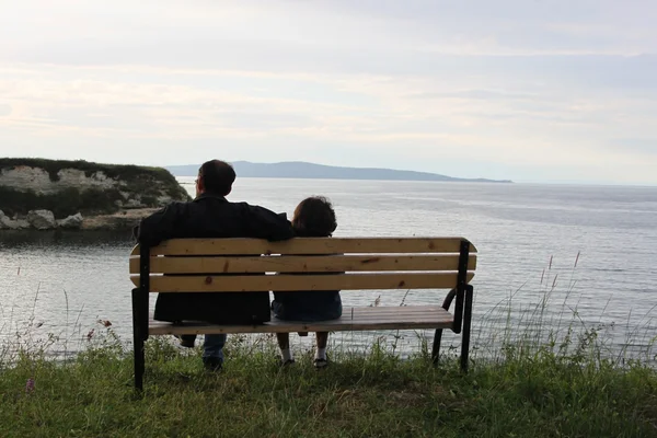 Op het strand — Stockfoto