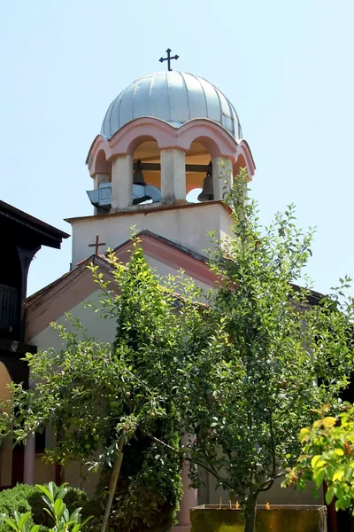 Rosa Kirche — Stockfoto