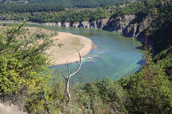 Чудовий Краєвид Мальовничі Береги Річки Арда Східних Родопських Горах Болгарія — стокове фото