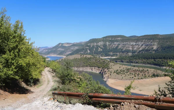 Increíble Vista Hermosos Meandros Del Río Arda Las Montañas Rhodope —  Fotos de Stock