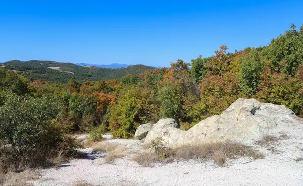 ブルガリアのロドペ山脈の美しい秋の景色 — ストック写真
