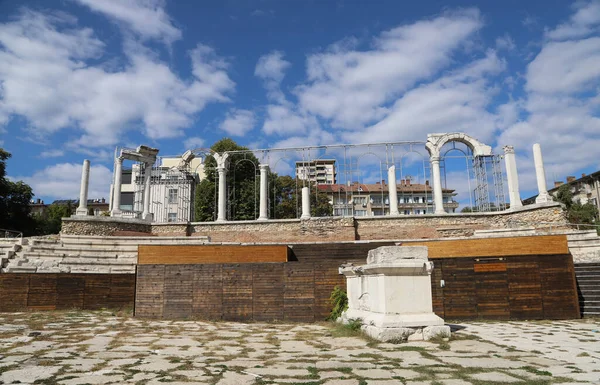 Una Vista Della Parte Antica Della Città Stara Zagora Bulgaria — Foto Stock