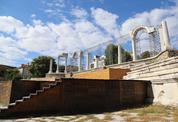 Una Vista Della Parte Antica Della Città Stara Zagora Bulgaria — Foto Stock