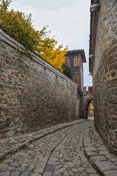 Autumn View Old Town Bulgarian City Plovdiv — Stock Photo, Image