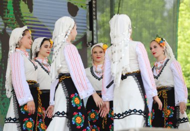 Kyustendil, Bulgaristan - 06. - 25. 2022: Kyustendil 2022 Kiraz Festivali