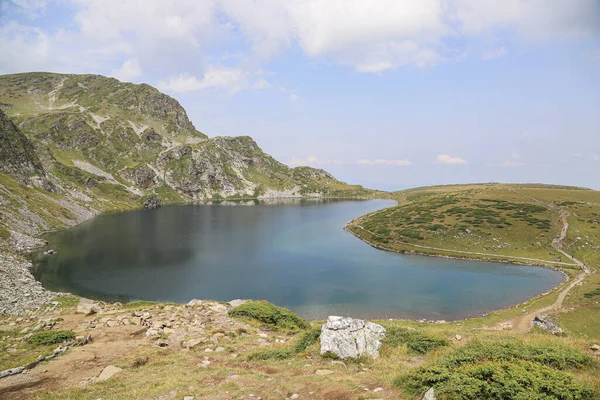 Гарний Гірський Хребет Рила Болгарії Його Знамениті Сім Озер — стокове фото