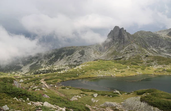 Гарний Гірський Хребет Рила Болгарії Його Знамениті Сім Озер — стокове фото