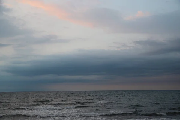 Colorido Amanecer Sobre Mar Egeo Antes Tormenta Lluvia — Foto de Stock