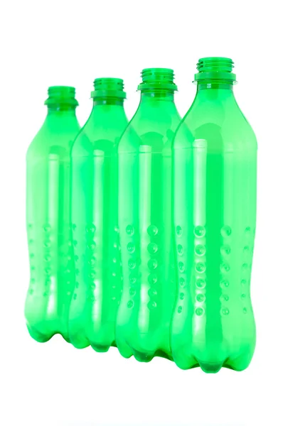 kullanılan plastik yeşil şişe
