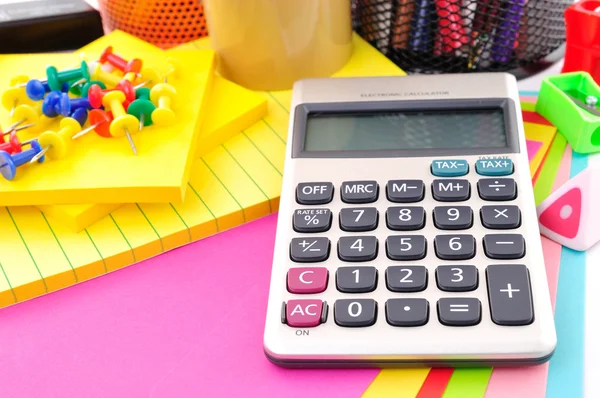 Calculadora en educación — Foto de Stock