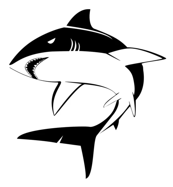 Ilustración de tiburones — Archivo Imágenes Vectoriales