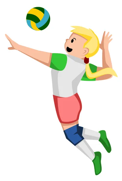 Volleyball player — Stock Vector