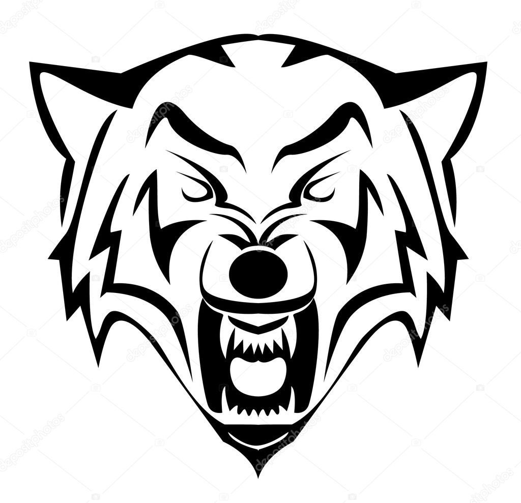 Wolf face — Stock Vector © premiumdesign #12364392