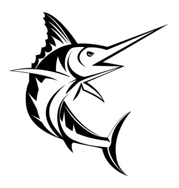 Marlin fish clipart