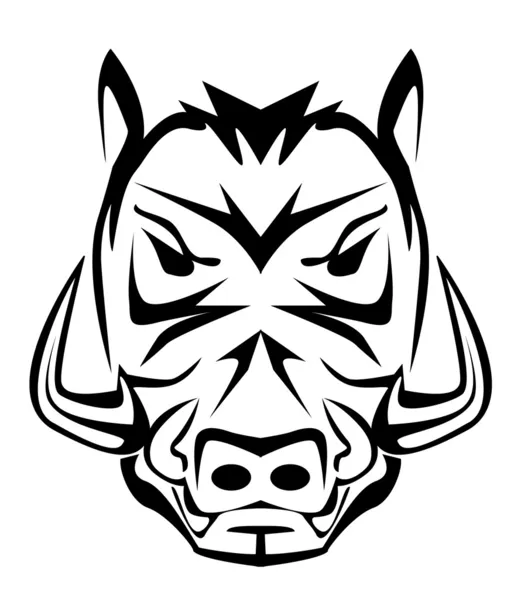 Wild boar mascot — Stock Vector
