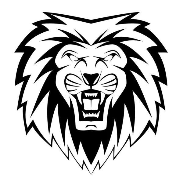 Lion face — Stock Vector