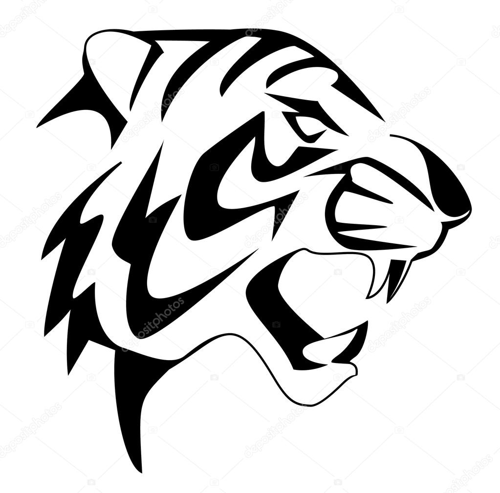 Download Tiger face — Stock Vector © premiumdesign #12412437