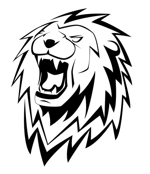 Lion rugit — Image vectorielle