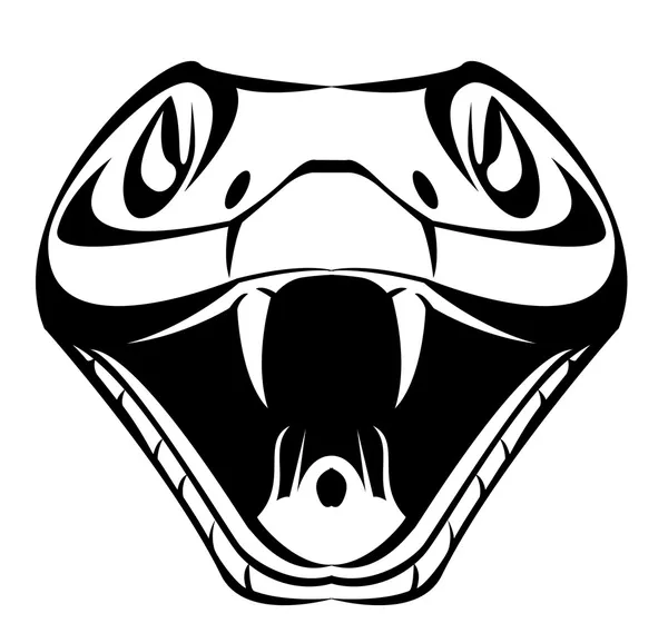 Cabeza de serpiente — Vector de stock