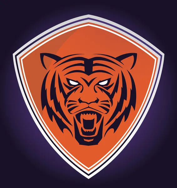 Tiger-Emblem — Stockvektor