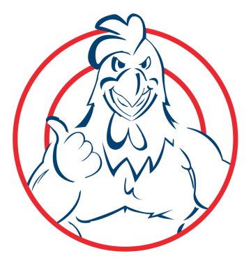 Chicken symbol clipart